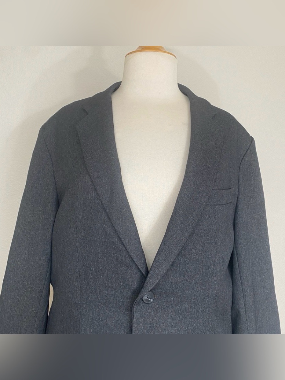 Nwot New Bluffworks Men's Gotham Gray Classic Fit Gramercy Blazer Size 44r — image 5 of 8